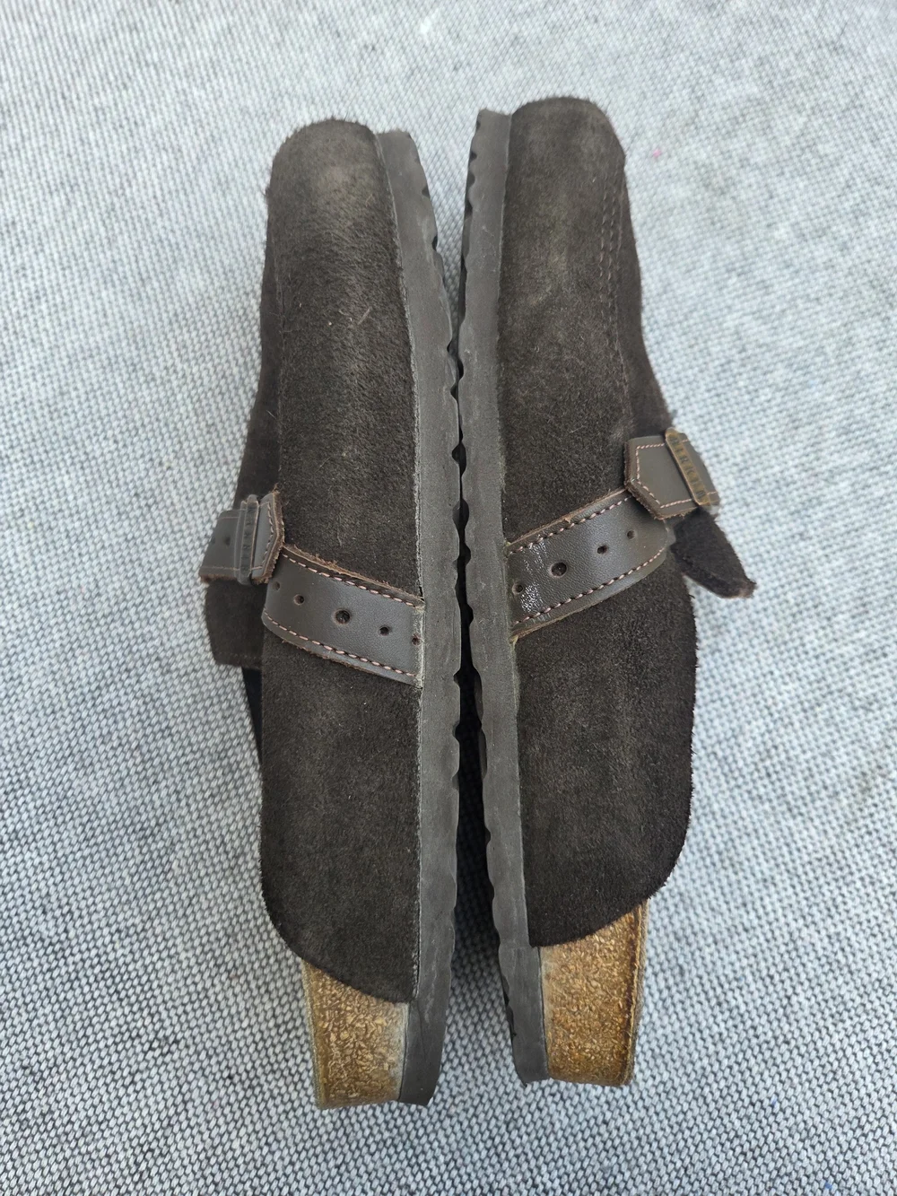 Birkenstock Boston Suede Clogs Brown EU 41 US M8 W10 UK 7.5